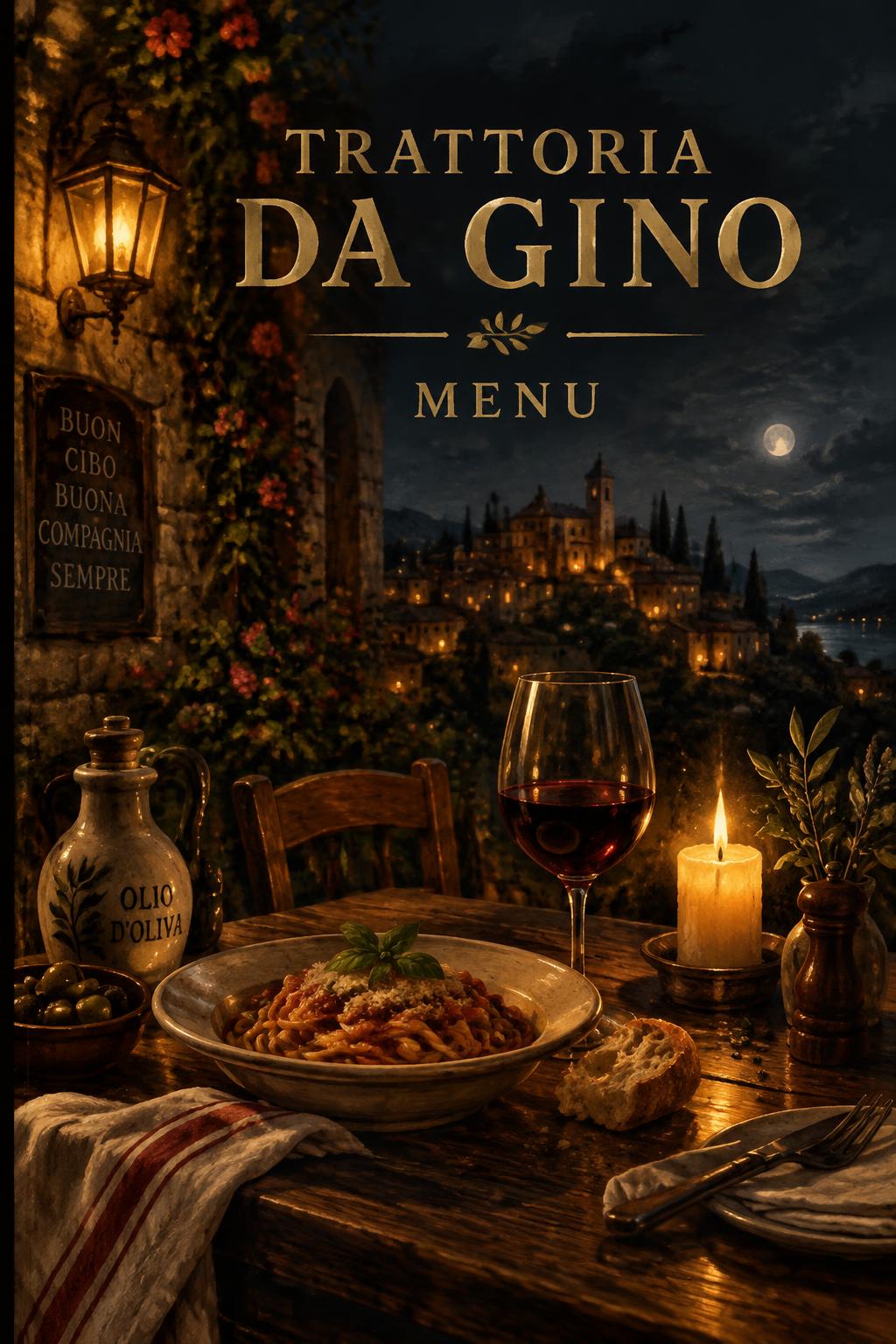 Esempio dimostrativo 1 di menu / listino